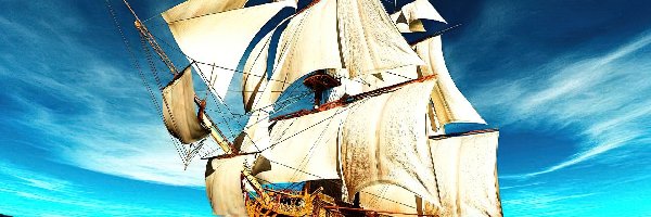 Morze, HMS Victory, Żaglowiec