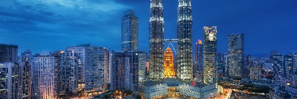 Malezja, Lumpur, Kuala, Wieże, Bliźniacze