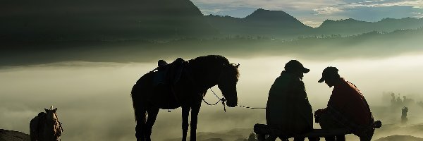 Mgła, Ludzie, Konie, Góry