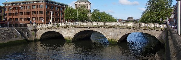 Most, Dom, Rzeka, Irlandia, Dublin