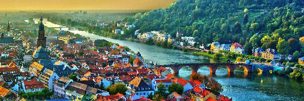 Panorama, Niemcy, Heidelberg