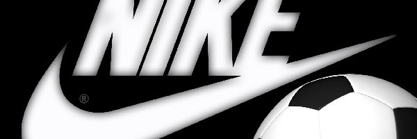 Czarne, Logo, Tło, Piłka, Nike