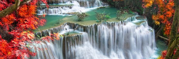 Tajlandia, Jesień, Wodospad