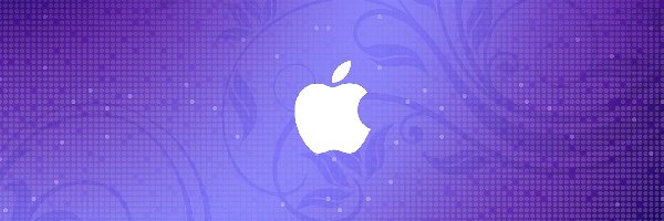 Apple, Tło, Fioletowe, Logo