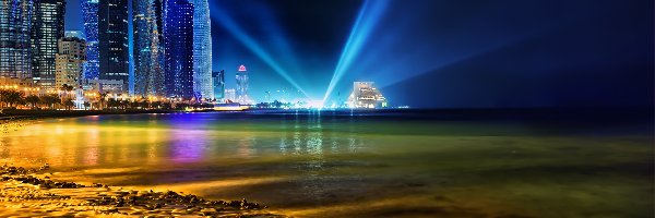 Zatoka, Światła, Drapacze Chmur, Qatar