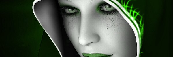 Usta, Zielone, Kobieta