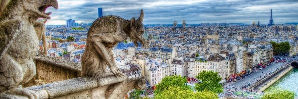 Panorama, Francja, Paryż