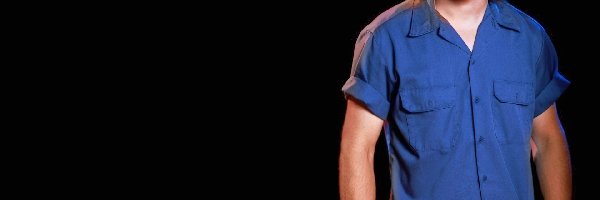 koszula, niebieska, Brendan Fehr
