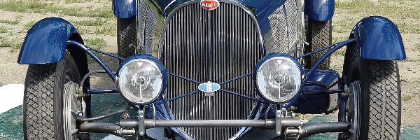 Bugatti, opony , światła , przód, koła