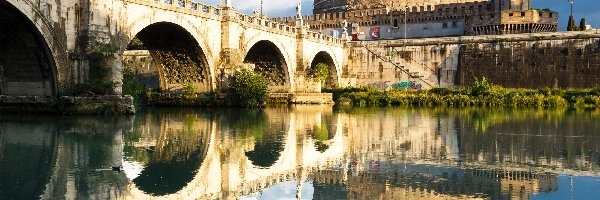 Włochy, Rzeka, Rzym, Most św. Anioła, Tyber