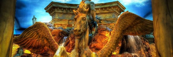 Pegasus, Posąg, Fontanna