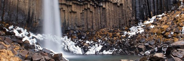 Kamienie, Wodospad, Islandia