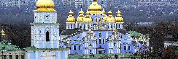 Klasztor, Archanioła, Św. Michała, Ukraina, Kijów