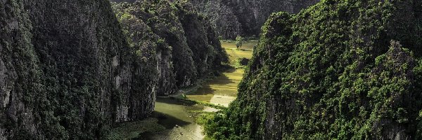 Lasy, Wietnam, Rzeka, Góry