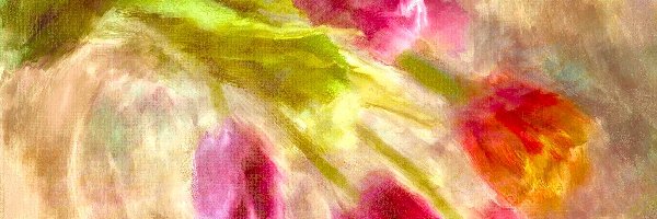 Obraz Olejny, Tulipany, Kwiaty