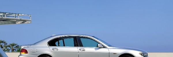 Prawy Profil, BMW 7, Srebrny