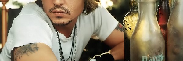 Kapelusz, Butelki, Johnny Depp