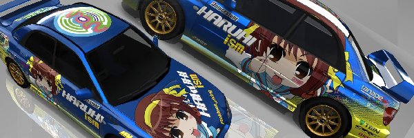 Anime, Itasha, Subaru Impreza