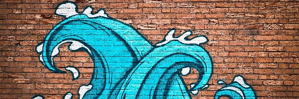 Motyw, Niebieski, Street art