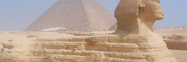 Piramida, Zabytek, Sfinks, Egipt
