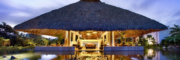 Hotelowy, Basen, Bar, Meksyk, Kurort