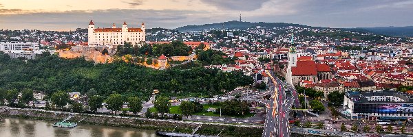 Bratysława, Most, Słowacja, Rzeka, Dunaj