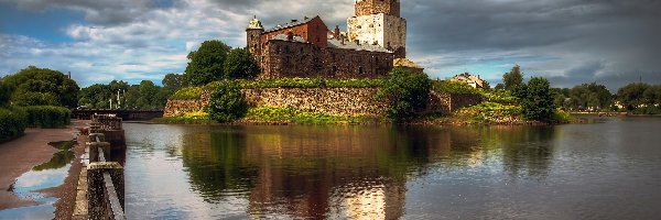 Zamek w Wyborgu, Zatoka Wyborska, Wyborg, Rosja, Obwód leningradzki