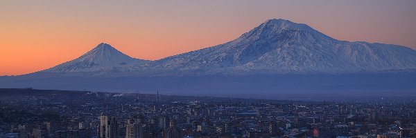 Erewań, Góry, Miasto, Armenia