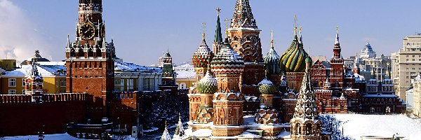 Rosja, Cerkiew, Zima, Moskwa