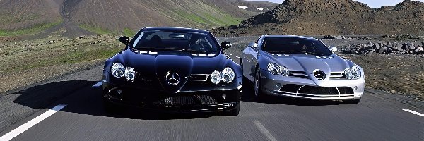 Mercedesy SLR, Srebrny, Czarny