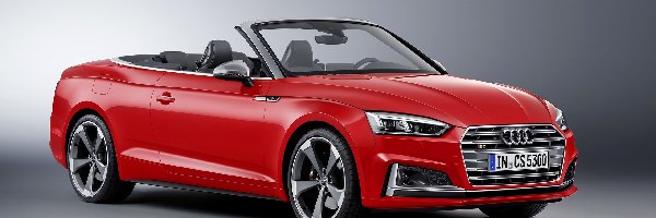 Kabriolet, Audi S5, Czerwone