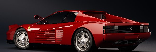 1986, Ferrari Testarossa F110, Czerwone