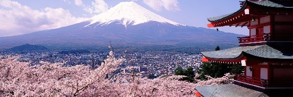 Budowla, Fuji-San, Góra, Japonia