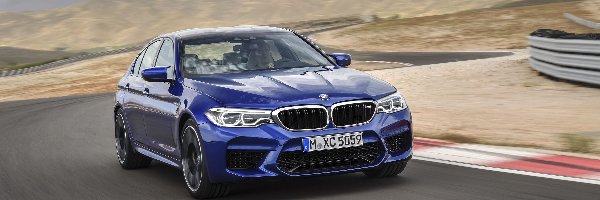 2018, BMW M5 F90, Niebieskie