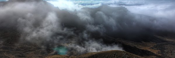 Góry, Nowa Zelandia, Jeziora, Park Narodowy Tongariro