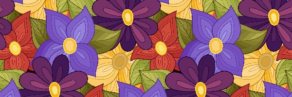 Kwiaty, Kolorowe, Tekstura