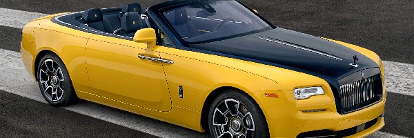 Cabrio, Rolls-Royce Dawn, Żółty