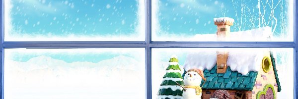 Zima, Dla dzieci, Bałwan, Święta