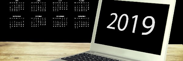 Laptop, 2019, Kalendarz