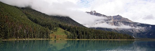Jezioro, Chmury, Góry