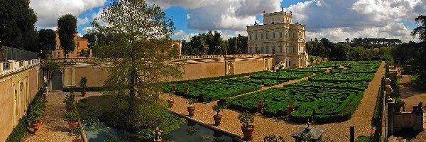 Villa Doria Pamphili, Włochy, Ogród, Rzym