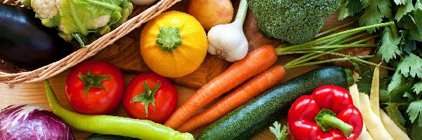 Warzywa, Brokuł, Kalafior, Marchew, Kapusta