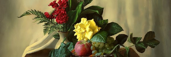 Obraz, Róże, Kwiaty, Aleksiej Antonow