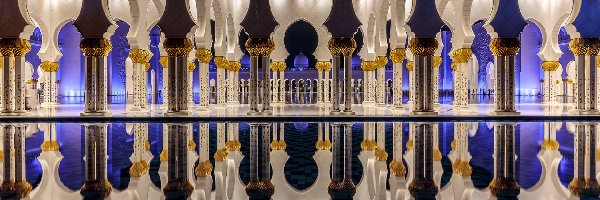 Miasto Abu Dhabi, Wnętrze, Wielki Meczet Szejka Zayeda, Zjednoczone Emiraty Arabskie