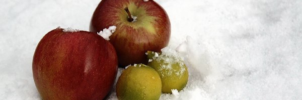 Śnieg, Cytrynki, Jabłka
