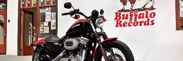 Harley Davidson XL1200N Nightster, Czarny, Czerwono