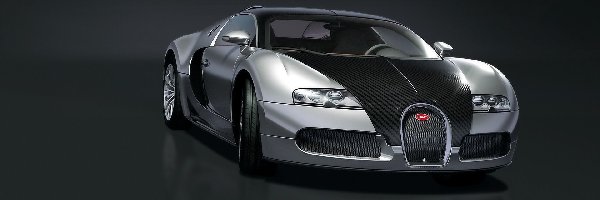 Bugatti Veyron, Srebrne, Czarno