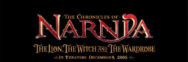 czarne tło, npis, The Chronicles Of Narnia