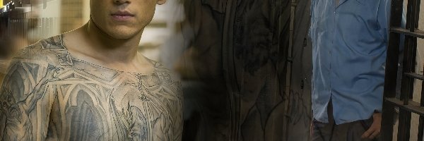 Prison Break, Wentworth Miller, Skazany na śmierć, szkic, tatuaż