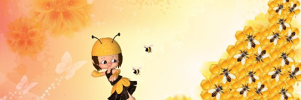 Pszczoły, Laleczka, Grafika